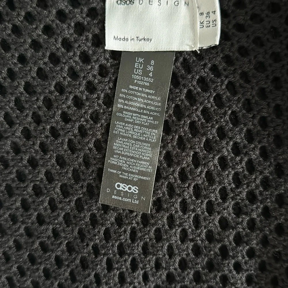 ASOS Design lightweight knit long sleeve maxi beach coverup - Picture 5 of 5